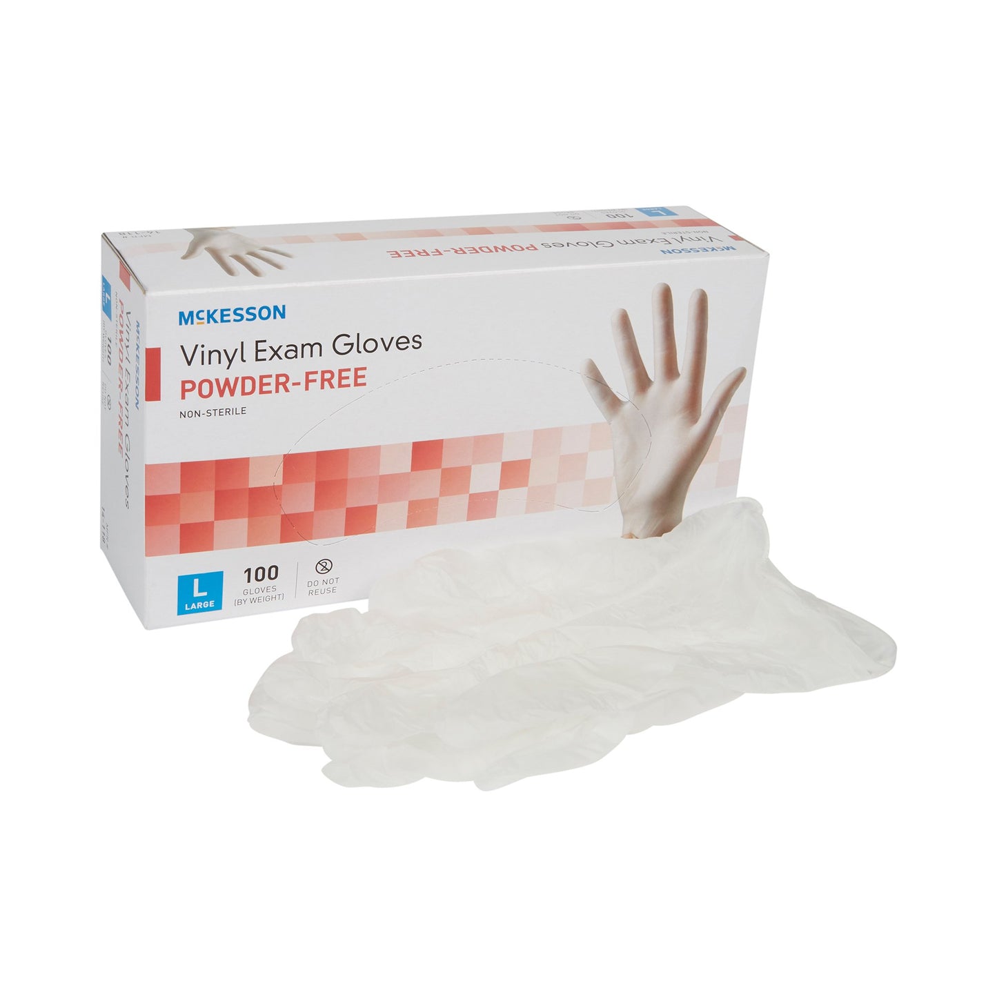Vinyl Exam Gloves, Non-Sterile, Smooth 100/box