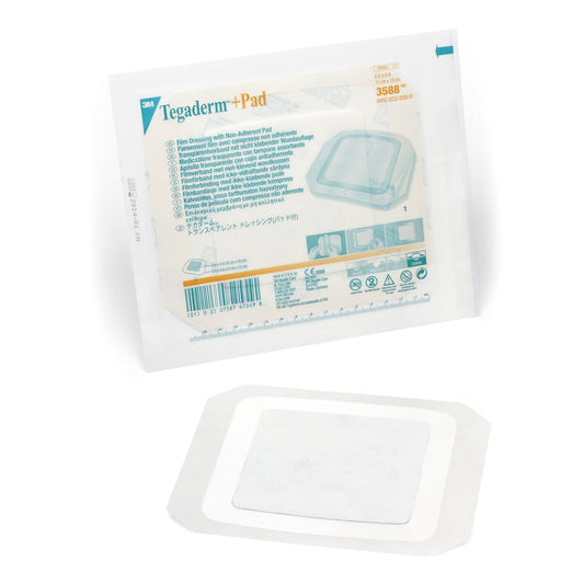 Transparent Film Dressing with Pad 3M™ Tegaderm™ +Pad 6 X 6 Inch Frame Style Delivery Square Sterile