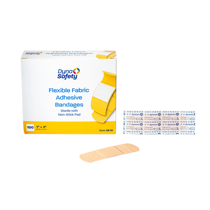 Flexible Fabric Adhesive Bandages 1" x 3" Sterile
