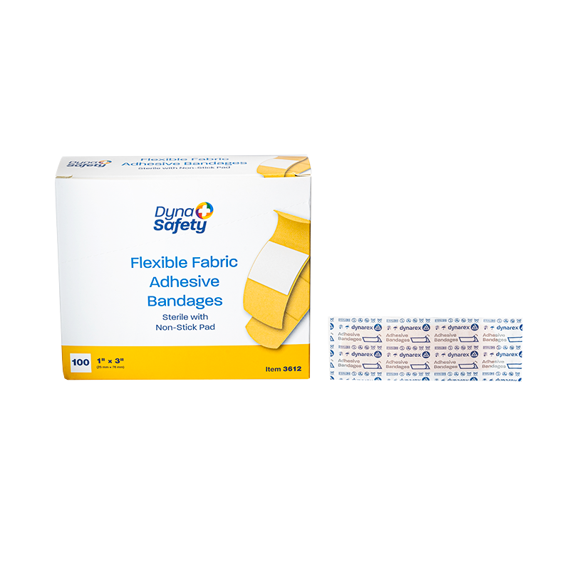 Flexible Fabric Adhesive Bandages 1" x 3" Sterile