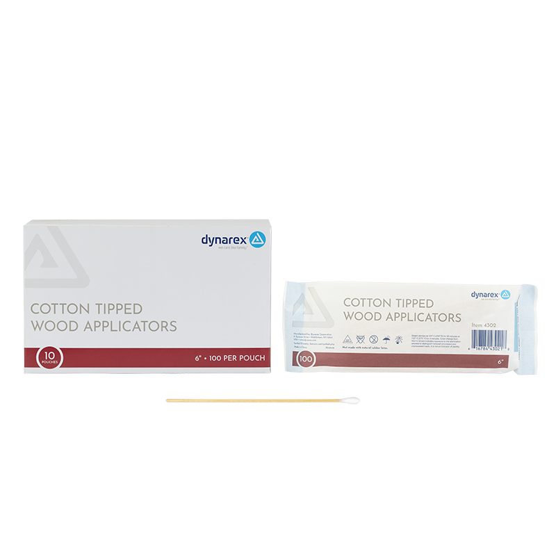 Non-sterile Cotton Swab Wood Applicator 6"