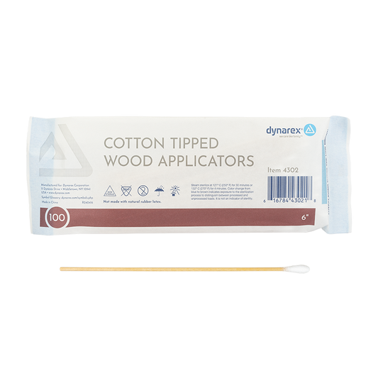 Non-sterile Cotton Swab Wood Applicator 6"