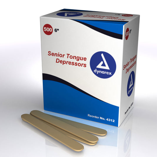 Tongue Depressors Wood - Non-Sterile 6"