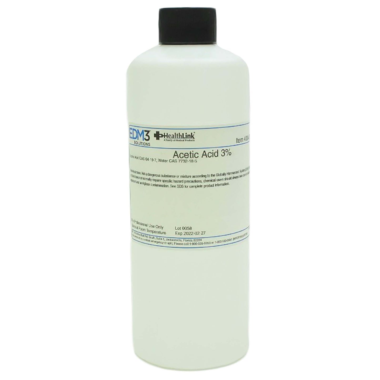 Acetic Acid 3%, 16 oz.