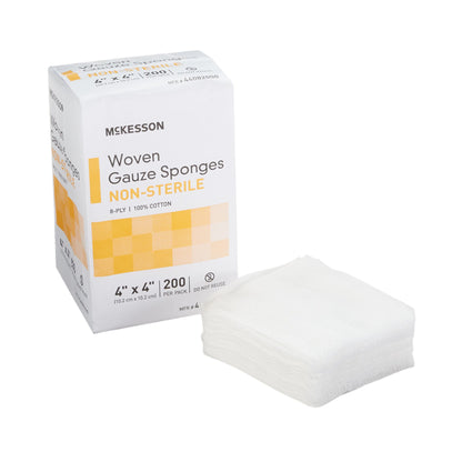Gauze Sponge, Woven, 8-Ply, Non-Sterile