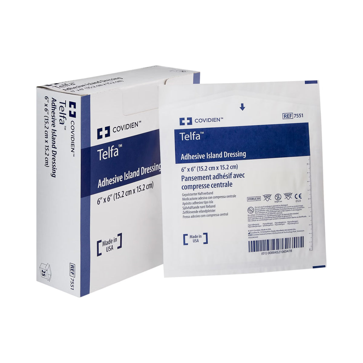 Island Dressing Telfa™ 4 X 4 Inch Square Sterile