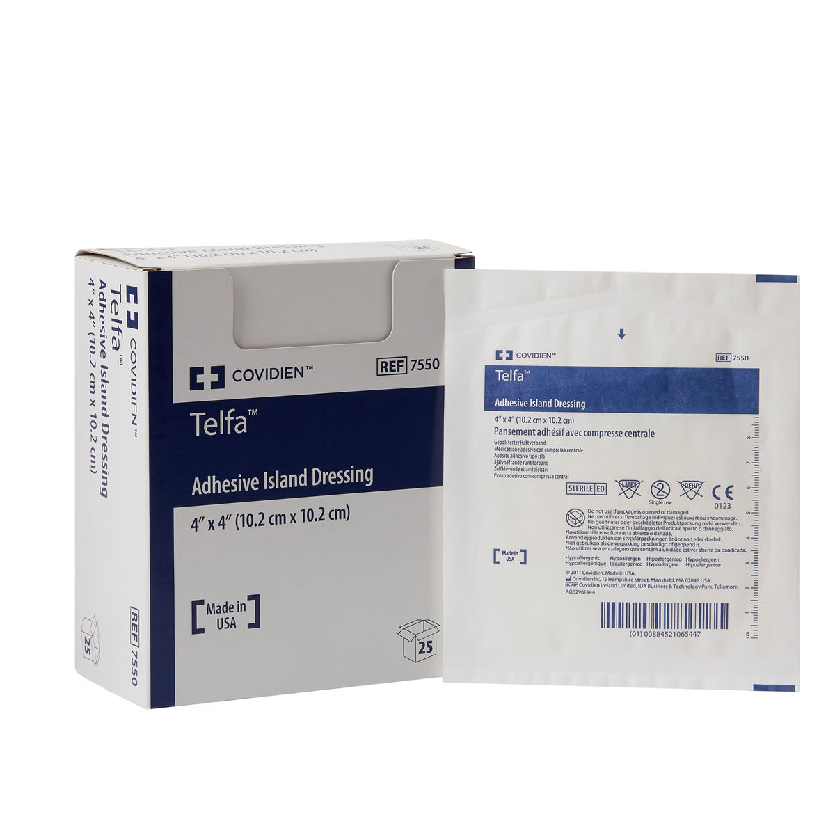 Island Dressing Telfa™ 4 X 4 Inch Square Sterile