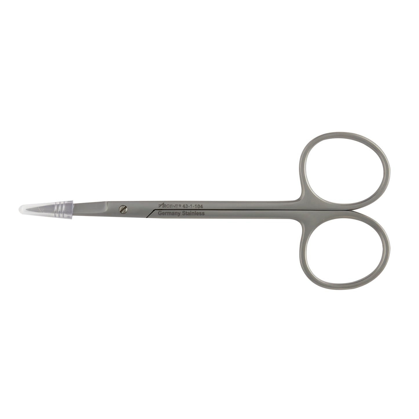 Iris Scissors McKesson Argent™ 4-1/2 Inch Length OR / Surgical Grade Stainless Steel Finger Ring Handle Straight Sharp Tip / Sharp Tip