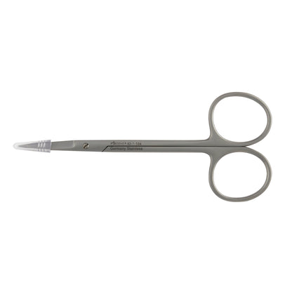 Iris Scissors McKesson Argent™ 4-1/2 Inch Length OR / Surgical Grade Stainless Steel Finger Ring Handle Straight Sharp Tip / Sharp Tip