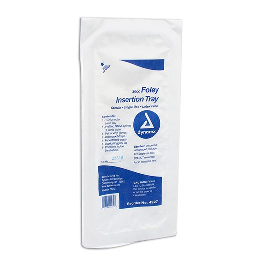 Catheter Insertion Tray, 30 mL, Without Catheter