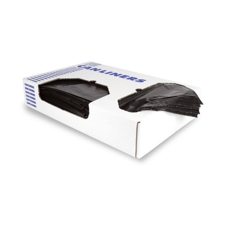 Trash Bag Heritage™ 45 gal. 0.70 mil 40 X 46 Inch Black Heavy Duty Star Seal Bottom Flat Pack