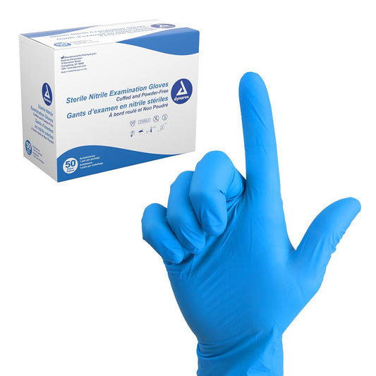 Nitrile Exam Gloves, Sterile, Powder-Free, Small