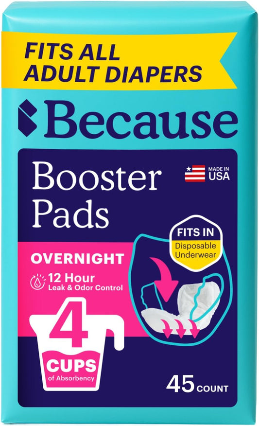 Because Overnight Booster Pads