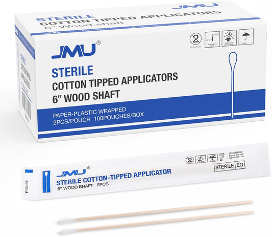 Cotton Tipped Applicators, Sterile, 200 pcs