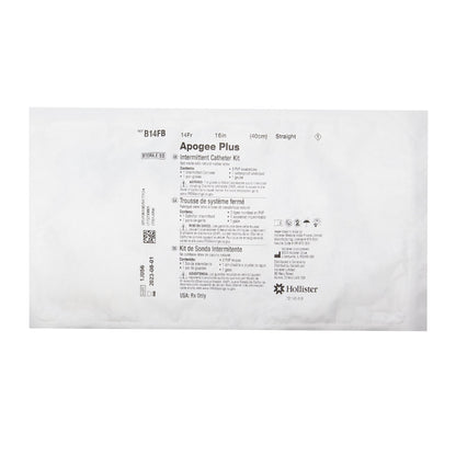 Intermittent Catheter Tray Apogee® Closed System / Firm Tip 14 Fr. Without Balloon