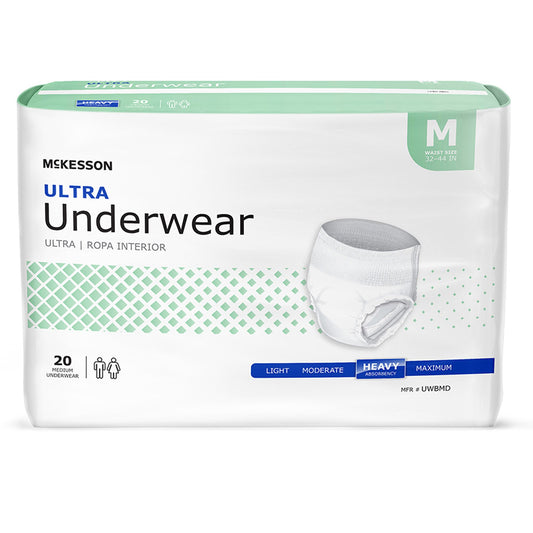 Incontinence Underwear, Unisex Adult, Pull On with Tear Away Seams, Disposable, Heavy Absorbency