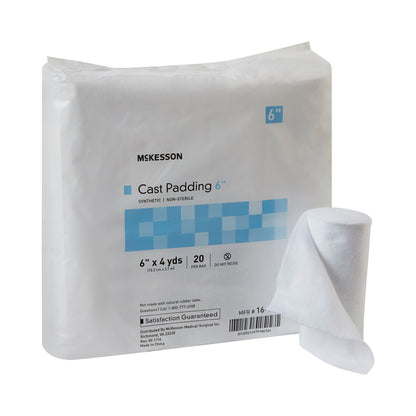 Cast Padding Undercast, 6" x4 yds, Polyester, NonSterile
