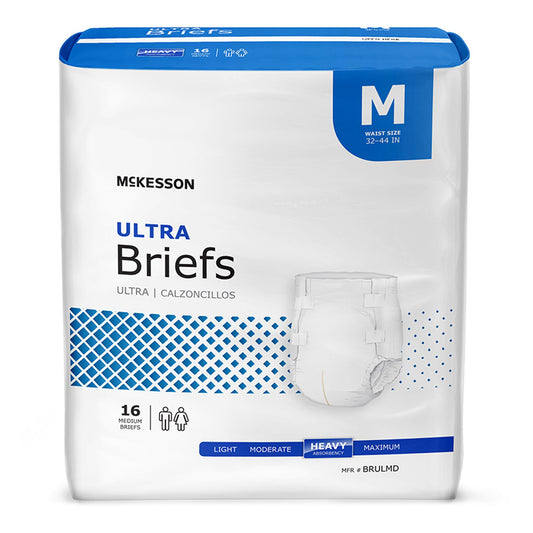 Incontinence Brief, Unisex Adult, Disposable, Heavy Absorbency