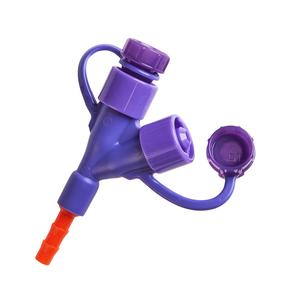 Cardinal Health™ Kangaroo™ Y-Port/PEG Polyurethane Gastrostomy Tube Adapter, with ENFit® Connection, 20Fr OD, Yellow