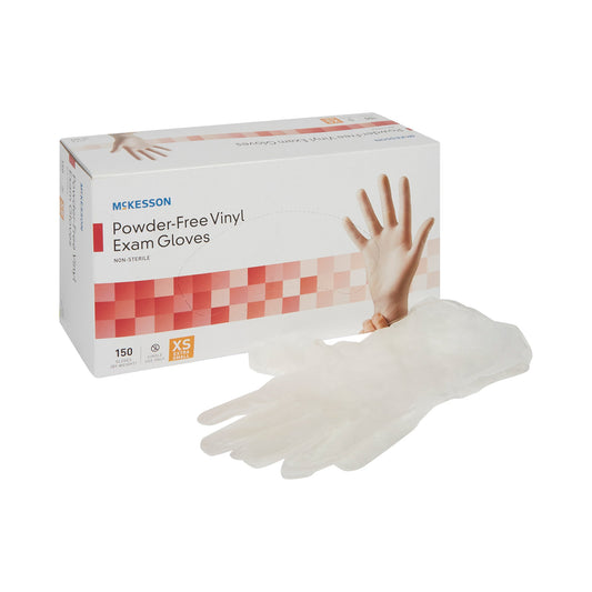 Vinyl Exam Gloves, Nonsterile, Standard Cuff