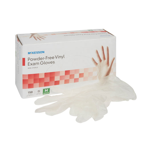 Vinyl Exam Gloves, Nonsterile, Standard Cuff