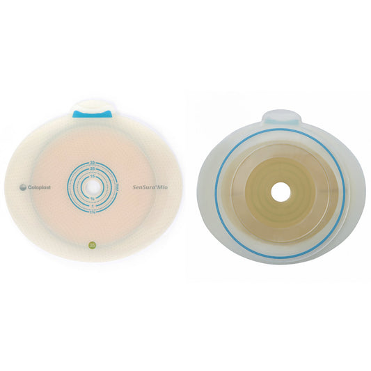 Ostomy Barrier SenSura® Mio Flex Trim to Fit, Extended Wear Elastic Adhesive 50 mm Flange Red Code System 3/8 to 1-7/8 Inch Opening