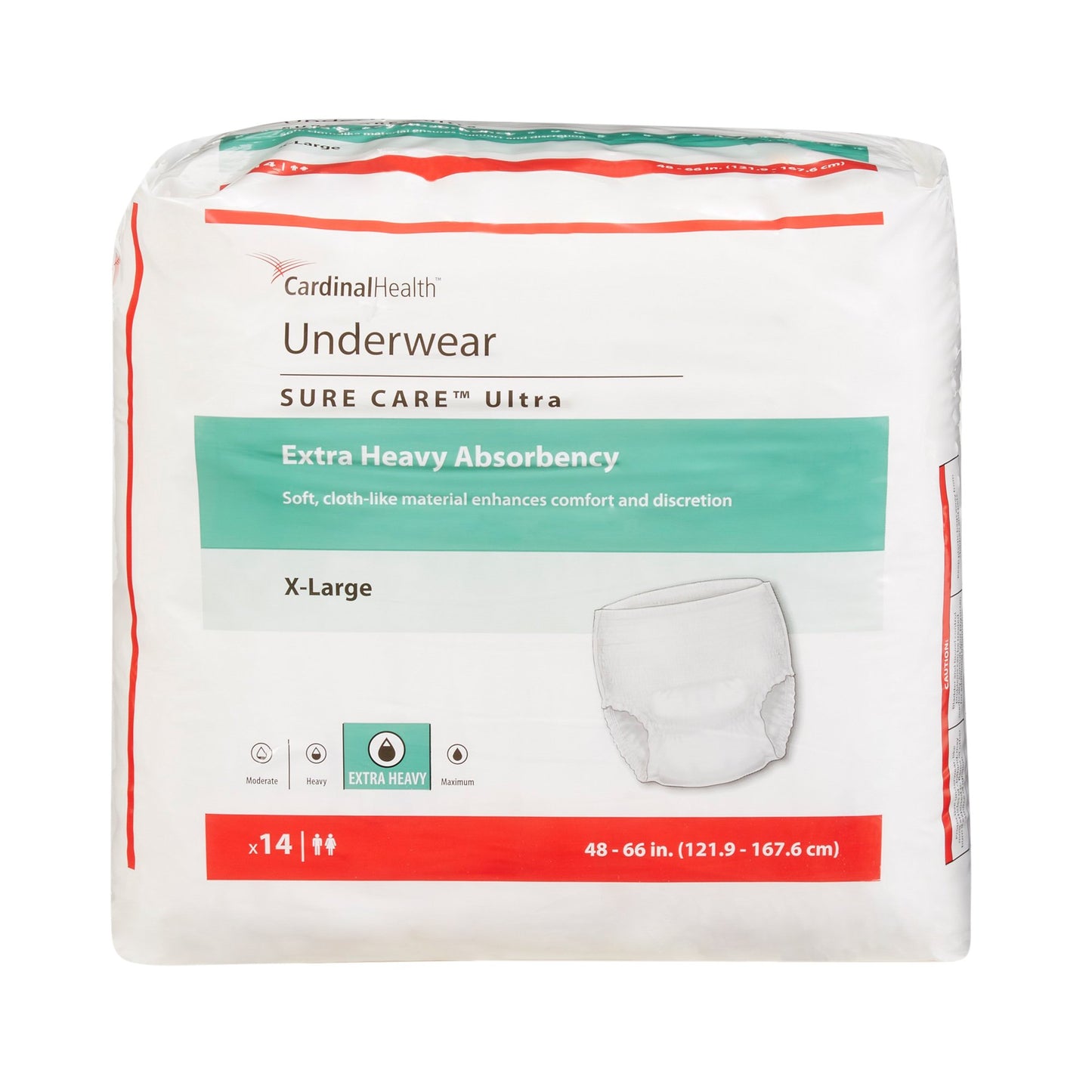 Incontinence Underwear, Unisex Adult, Pull On with Tear Away Seams, Disposable, Heavy Absorbency X-Large