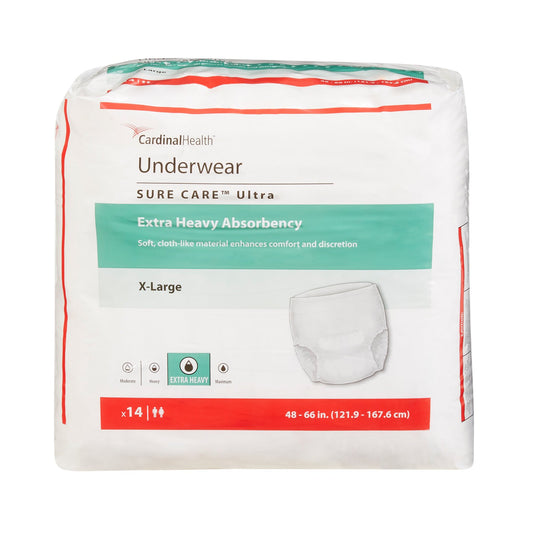 Incontinence Underwear, Unisex Adult, Pull On with Tear Away Seams, Disposable, Heavy Absorbency X-Large