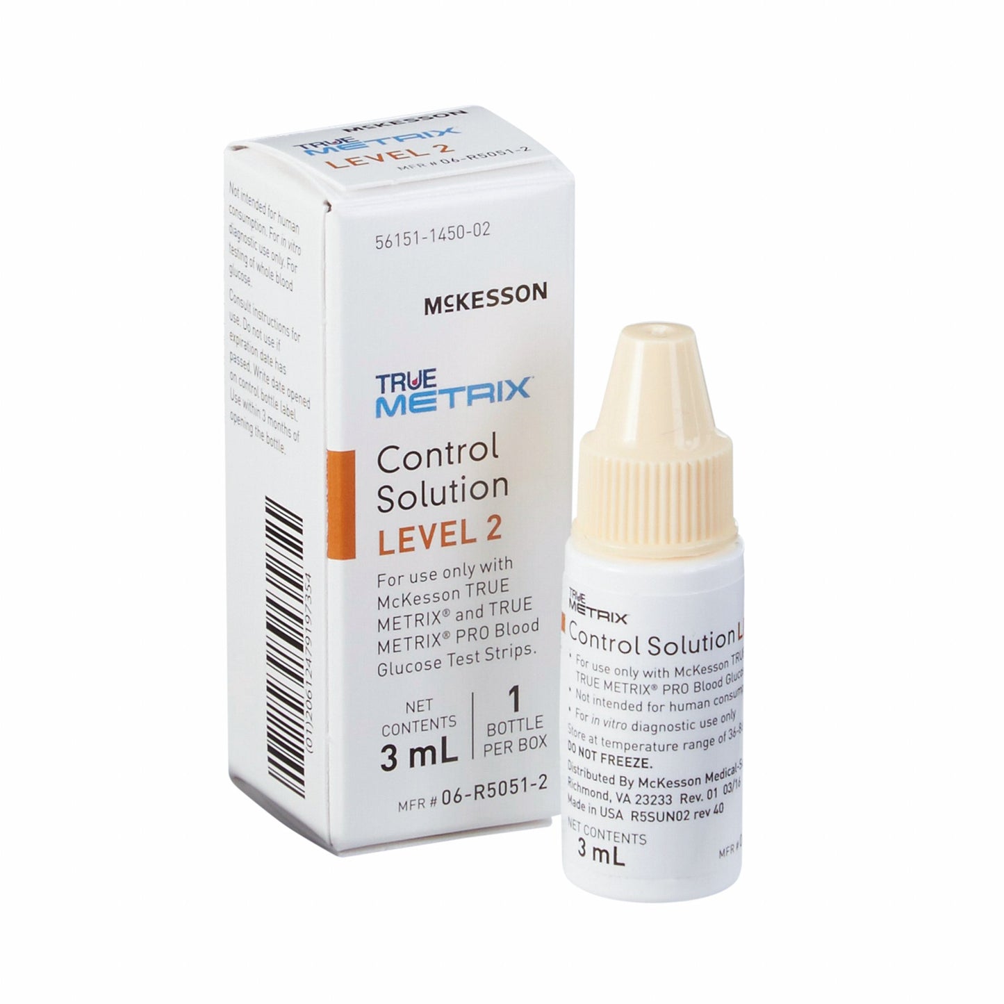 Blood Glucose Control Solution McKesson TRUE METRIX® 3 mL