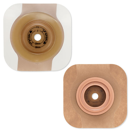 Ostomy Barrier, Trim to Fit, Extended Wear Adhesive Tape Border, 57 mm Flange, Red Code, Up to 1-1/2" Opening