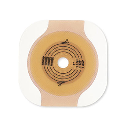 Ostomy Barrier New Image™ CeraPlus™ Trim to Fit, Extended Wear Adhesive Tape Borders 70 mm Flange Blue Code System Up to 2-1/4 Inch Opening