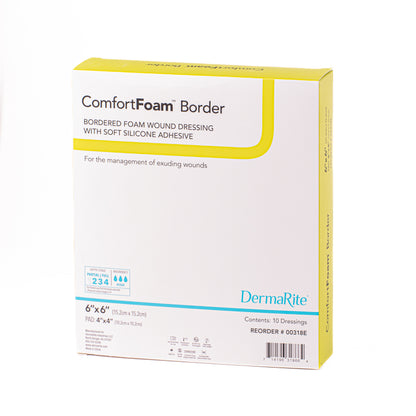 Foam Dressing, Silicone Border