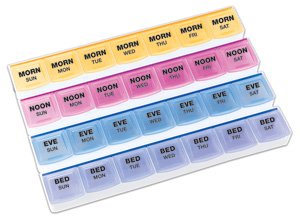 Pill Organizer, 7 Day 4 Dose