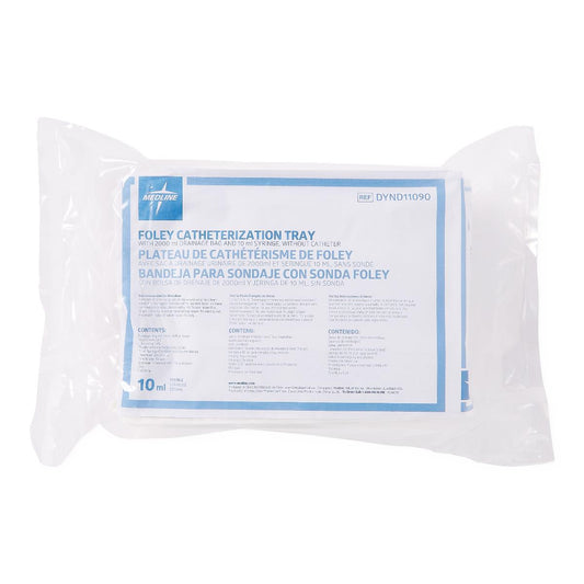Two-Layer Add-A-Cath Tray with Antireflux Tower Drain Bag, 10 mL