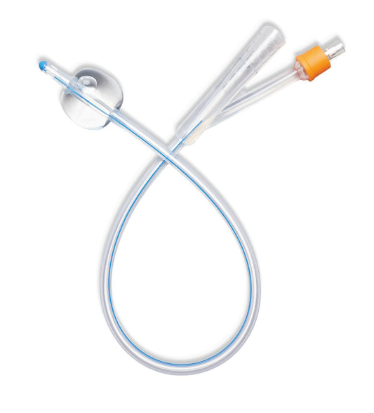 Foley Catheter, 100% Silicone, 10 mL, 2-Way