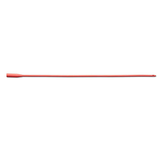 Intermittent/Urethral Red Rubber Catheter, Universal, 22 Fr x 16"