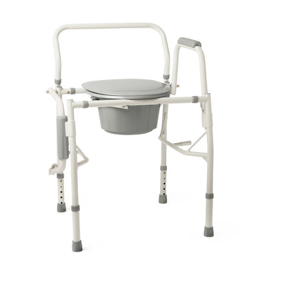 Commode, Steel Drop-Arm, 350 lb. Weight Capacity