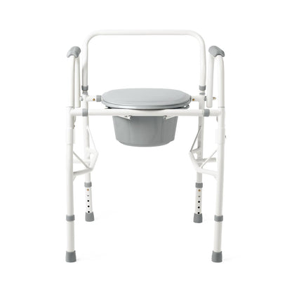 Commode, Steel Drop-Arm, 350 lb. Weight Capacity