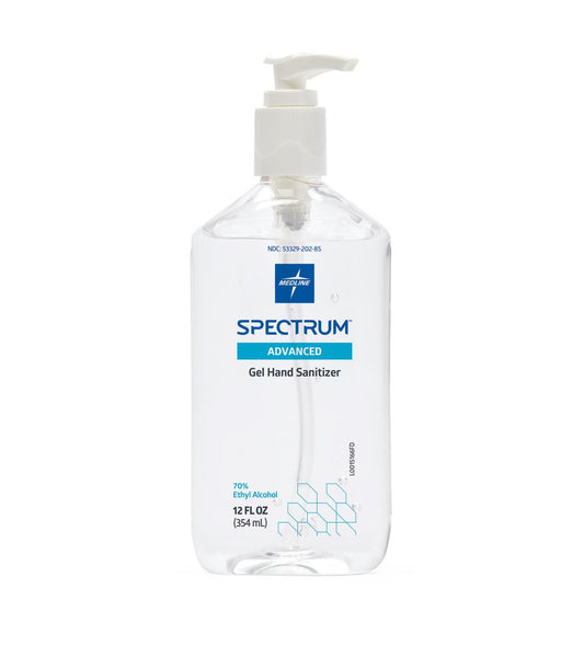 Spectrum Gel Hand Sanitizer, 70% Ethyl Alcohol, Pump Bottle, 12 oz.