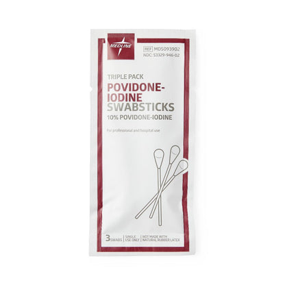 Povidone-Iodine Swabstick, Triple Pack