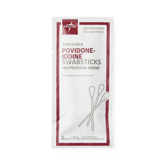 Povidone-Iodine Swabstick, Triple Pack