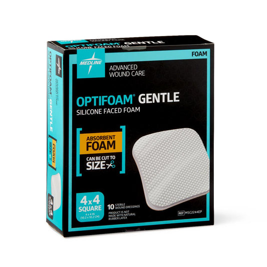 Optifoam Gentle Non-Bordered Silicone-Faced Foam Wound Dressings