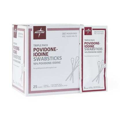 Povidone-Iodine Swabstick, Triple Pack