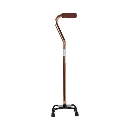 Quad Cane, Small Base, Aluminum, 300 lb. Capacity, Black