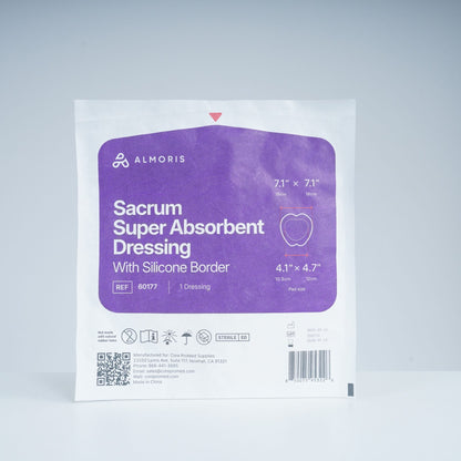 ALMORIS, Super Absorbent, Silicone Border
