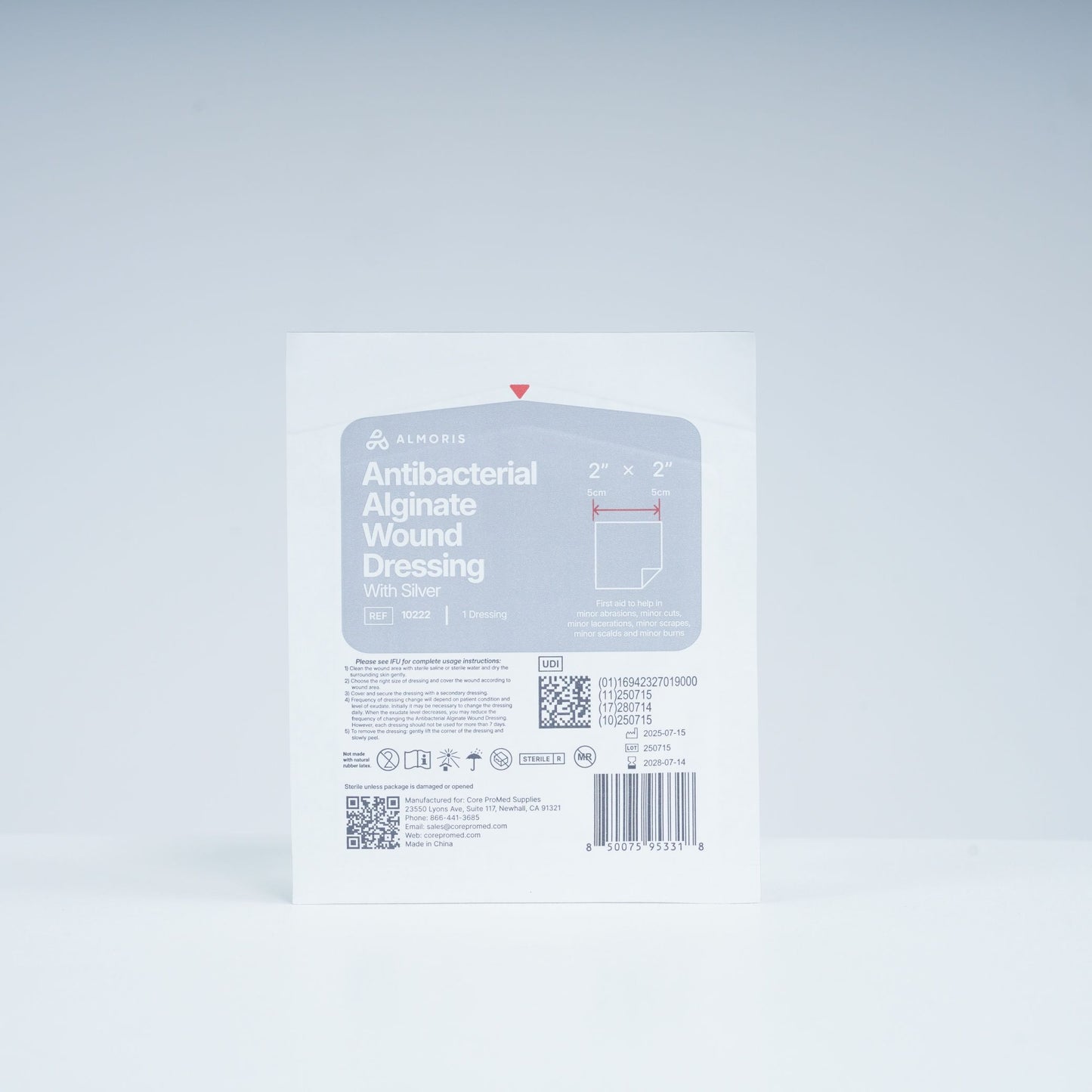 ALMORIS, Alginate Dressing, Silver (Ag)