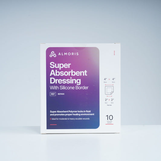 ALMORIS, Super Absorbent, Silicone Border