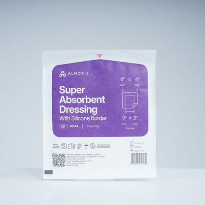 ALMORIS, Super Absorbent, Silicone Border