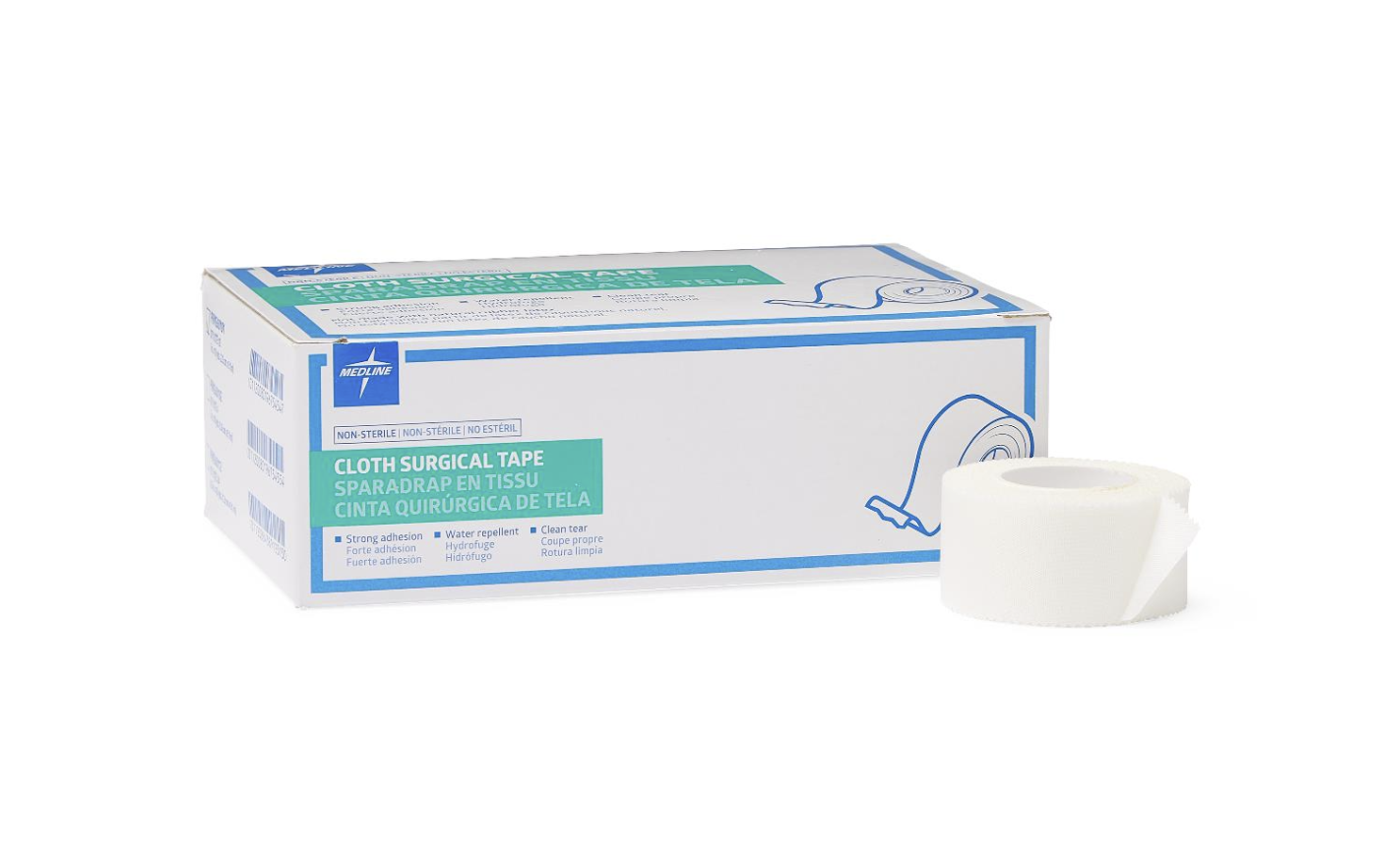 Medline Silk-Like Cloth Adhesive Tape, 1" x 10 yd.